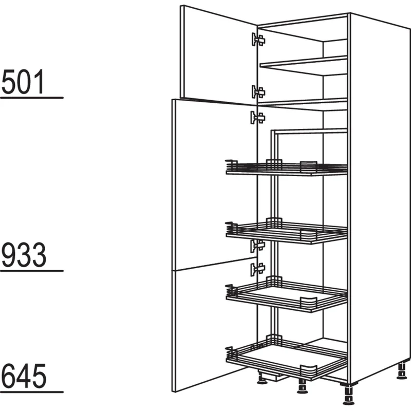 nobilia XL-Vorratsschrank Cargo HC50-1X 50 cm