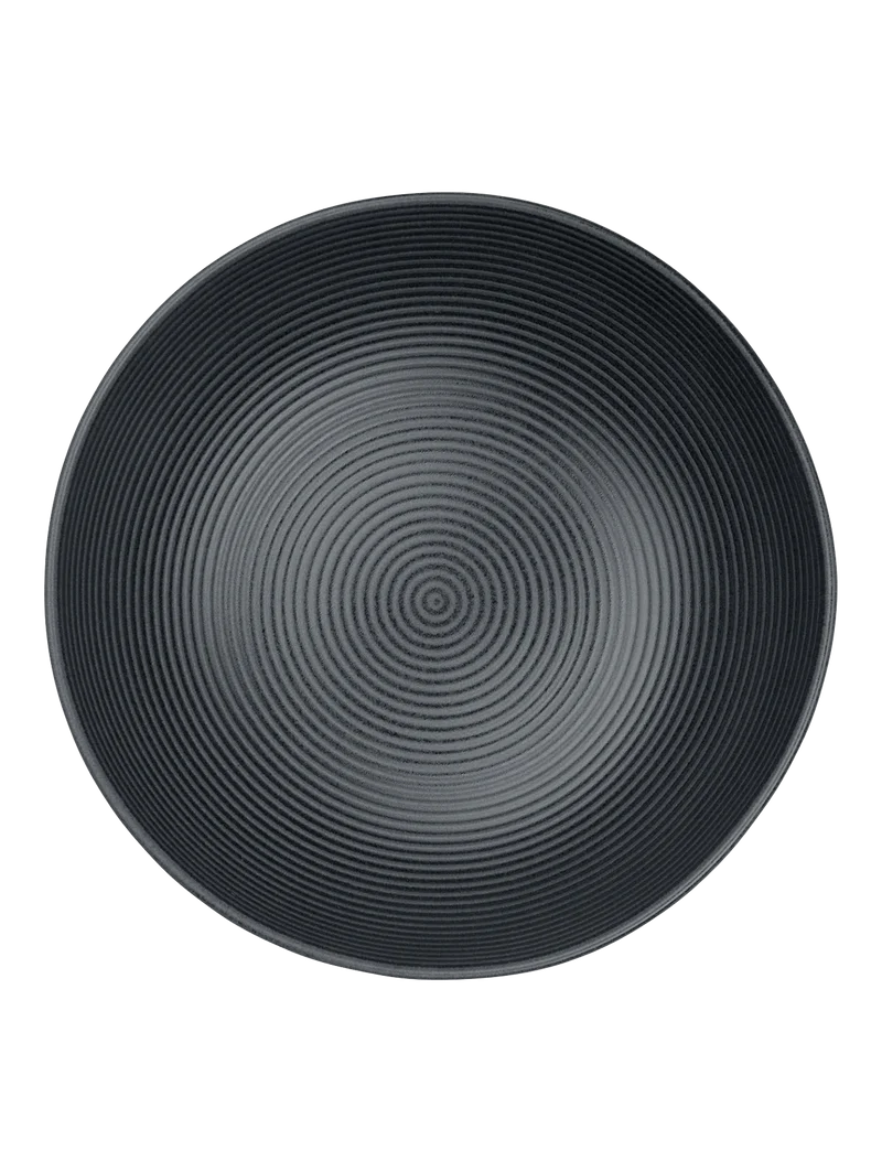 ASA, Schale schwarz matt, D29,5cm, H9cm, gerillt