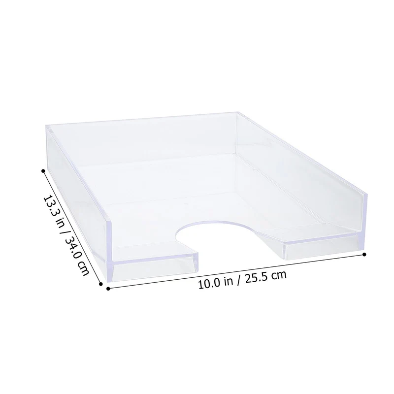 Ablagebox A4 aus Ps Transparent, Stapelbar für Dokumente und Zertifikate