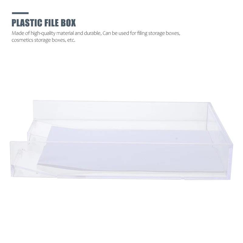 Ablagebox A4 aus Ps Transparent, Stapelbar für Dokumente und Zertifikate