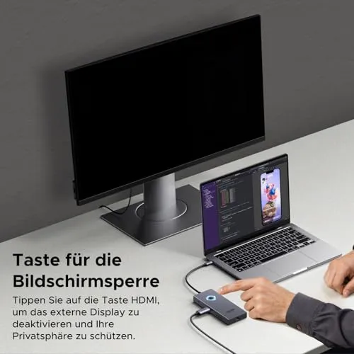 UGREEN 10Gbps USB C Hub, USB C Adapter mit 4K HDMI, Gigabit Ethernet
