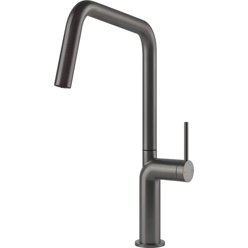 GESSI: Hochdruck- Einhebelmischbatterie STILA, Mischbatterie, Blaustahloptik 17823 23,1 cm