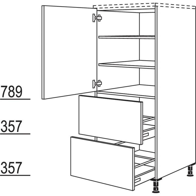nobilia Highboard HD2A30 30 cm