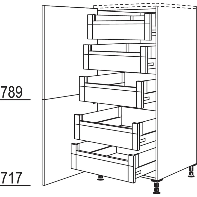 nobilia Highboard HDI50 50 cm