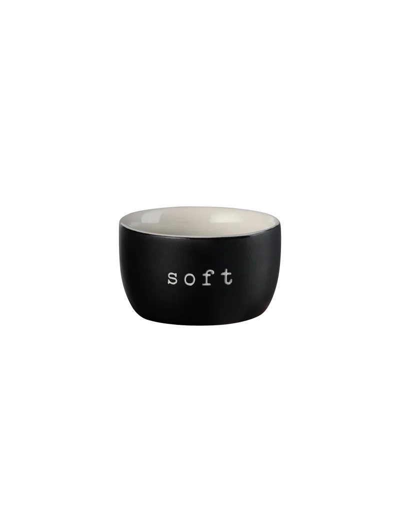 Asa, Eierbecher "soft", Farbe schwarz, D. 5 cm, H. 3 cm