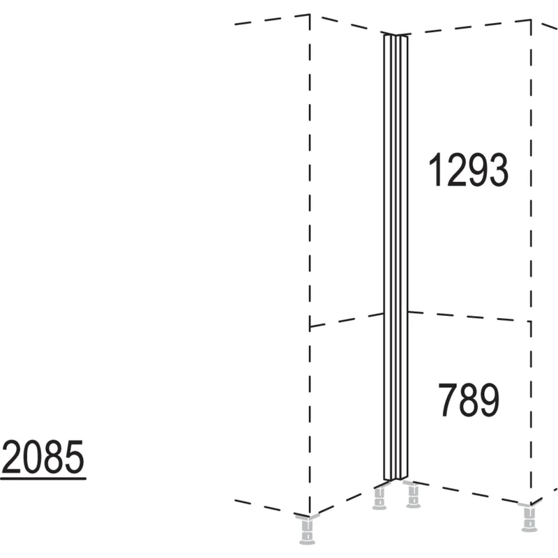nobilia XL-Winkelpassstück HPEV-1X