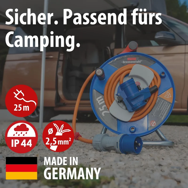 Brennenstuhl Camping-Kabeltrommel / CEE 230V Kabeltrommel 25m