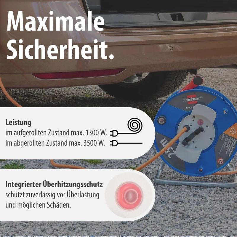 Brennenstuhl Camping-Kabeltrommel / CEE 230V Kabeltrommel 25m