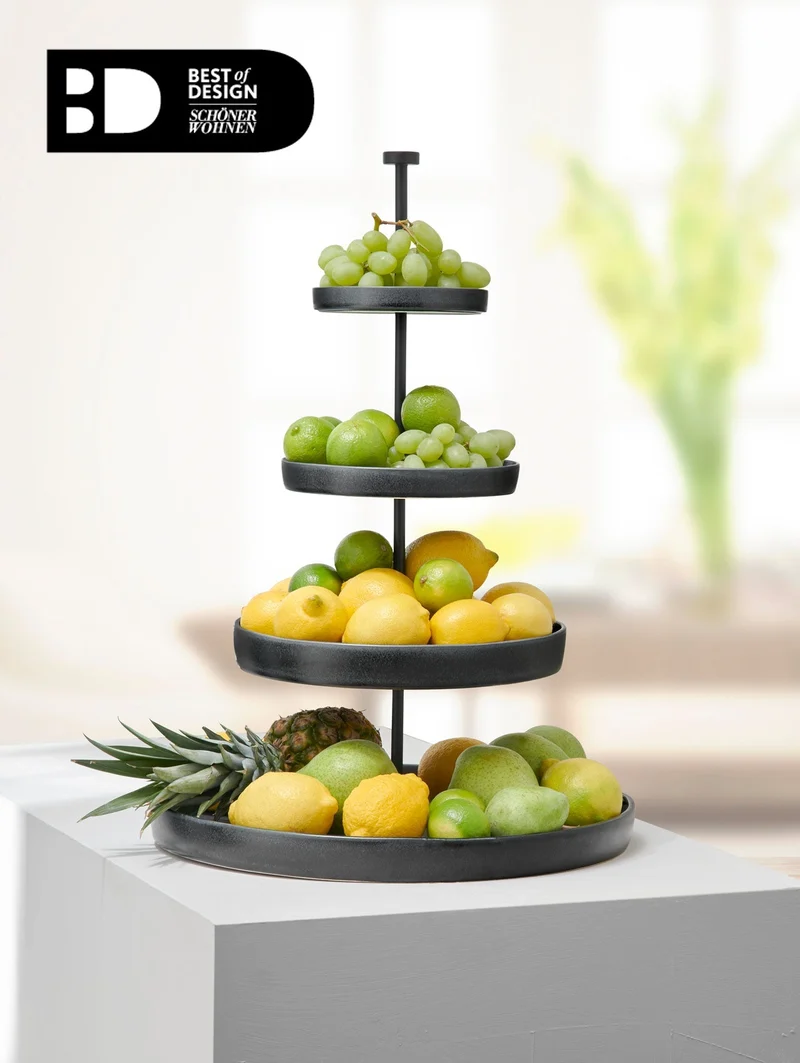 Asa, Etagere, 4-stufig, black iron
