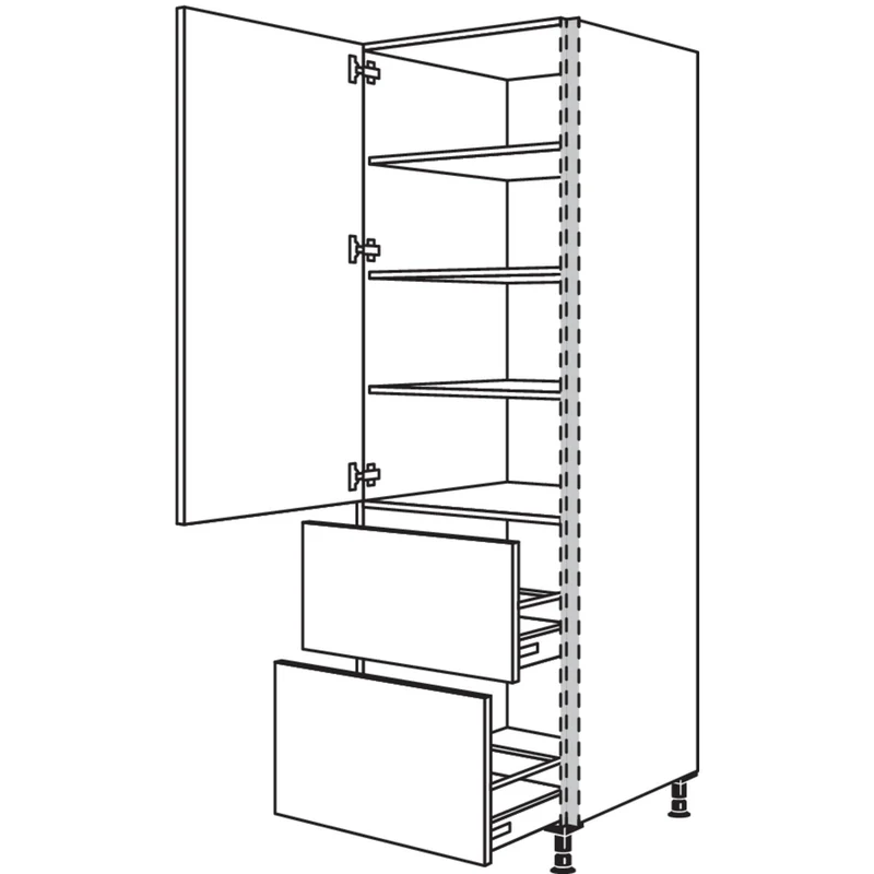 nobilia XL-Geschirr-/ Vorratsschrank NHS2A30-1X 30 cm