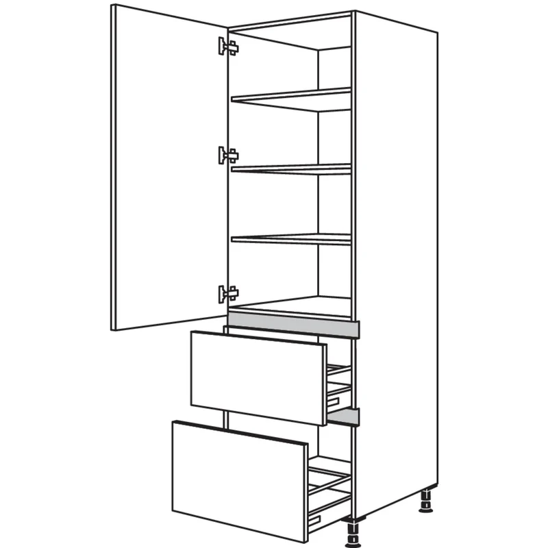 nobilia XL-Geschirr-/ Vorratsschrank NH2A50-1X 50 cm