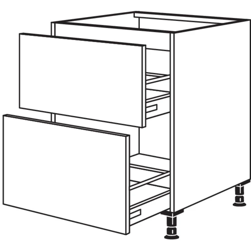 nobilia XL-Kochstellenschrank KD2A120-X 120 cm
