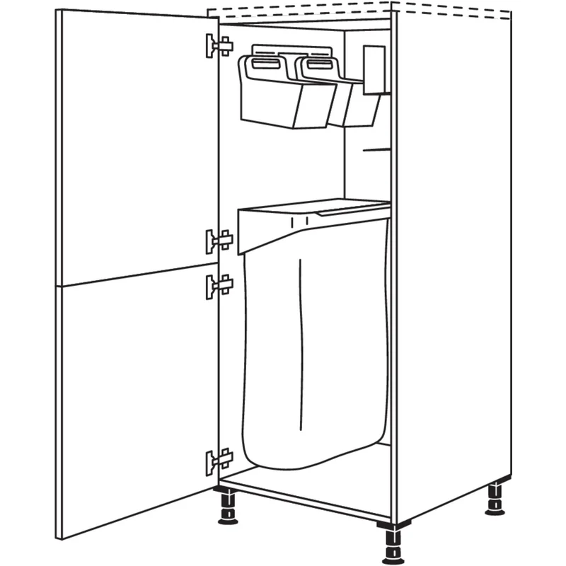 nobilia Highboard mit Ordnungssystem Laundry-Area HDOS50 50 cm