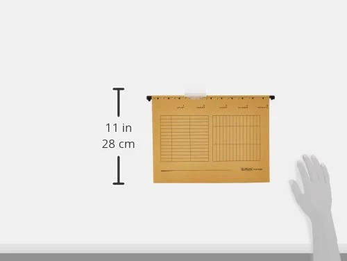 Herlitz Hängemappe A4 UniReg 5er Packung, 230 g/qm braun, Hängeregister
