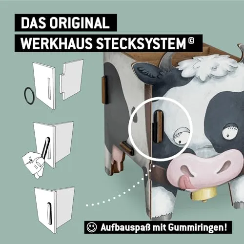 Werkhaus Vierbeiner Stiftebox Kuh