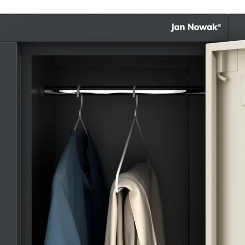 Jan Nowak Umkleideschrank Metall, Spindschrank mit 6 Fächern, abschließbar