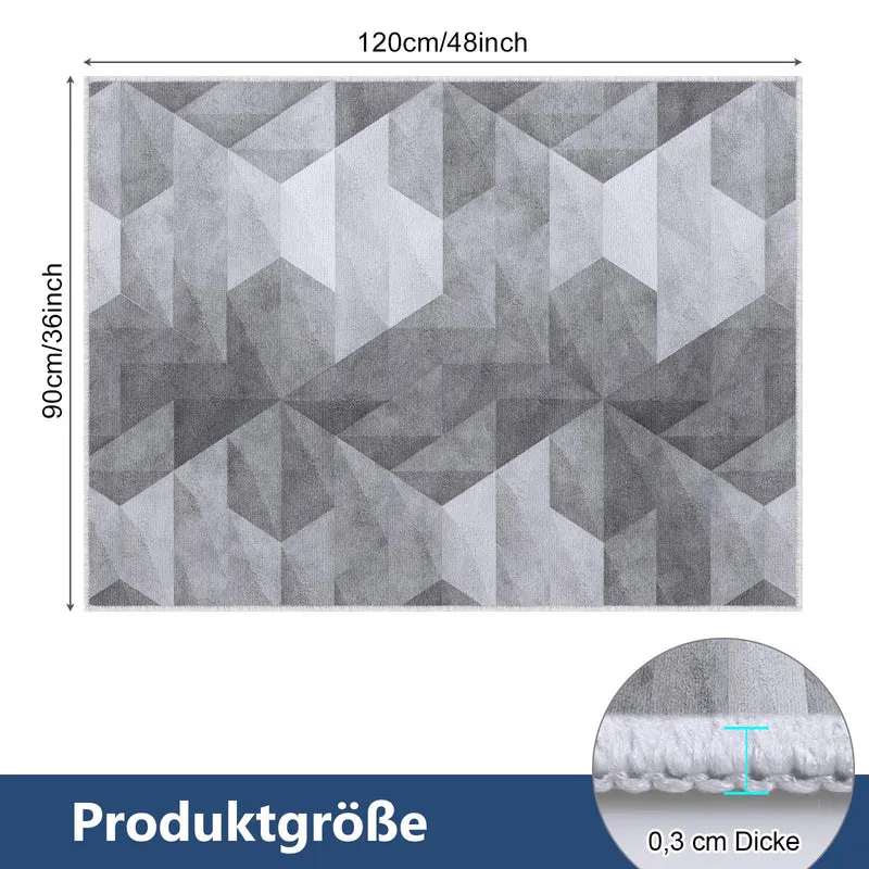 Stuhlmatte Gaming Bürostuhlunterlage Bodenschutzmatte 90x120 cm: Bodenschutzmatte bürostuhl für Hartböden, Kratzfest rutschfest Heimgebrauch Bürogebrauch (Grauverlauf, 90x120 cm)