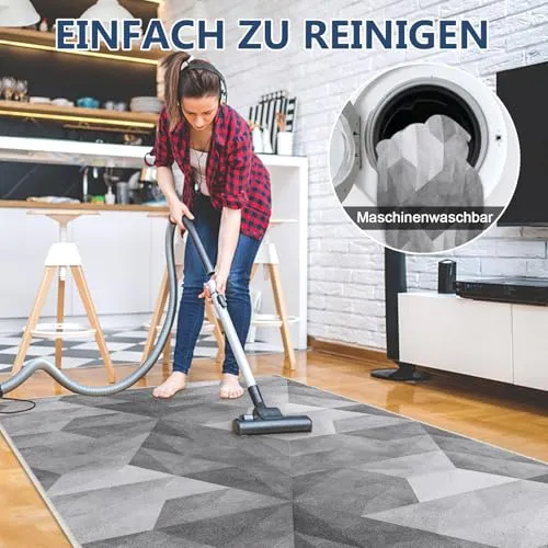 Stuhlmatte Gaming Bürostuhlunterlage Bodenschutzmatte 90x120 cm: Bodenschutzmatte bürostuhl für Hartböden, Kratzfest rutschfest Heimgebrauch Bürogebrauch (Grauverlauf, 90x120 cm)