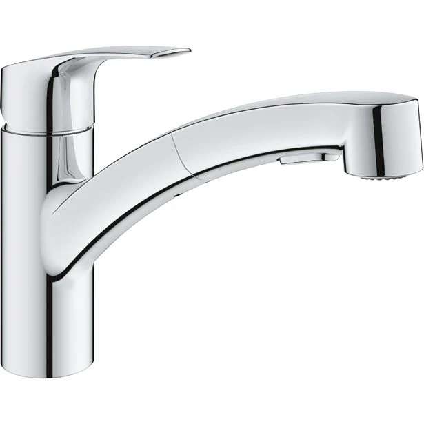 GROHE: Hochdruck- Einhebelmischbatterie Eurosmart mit Brause, 17847 14 cm