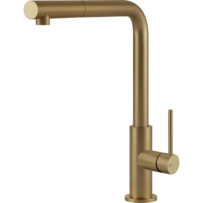 GESSI: Hochdruck- Einhebelmischbatterie DELIA, Mischbatterie, Edelstahloptik 17836 21,8 cm