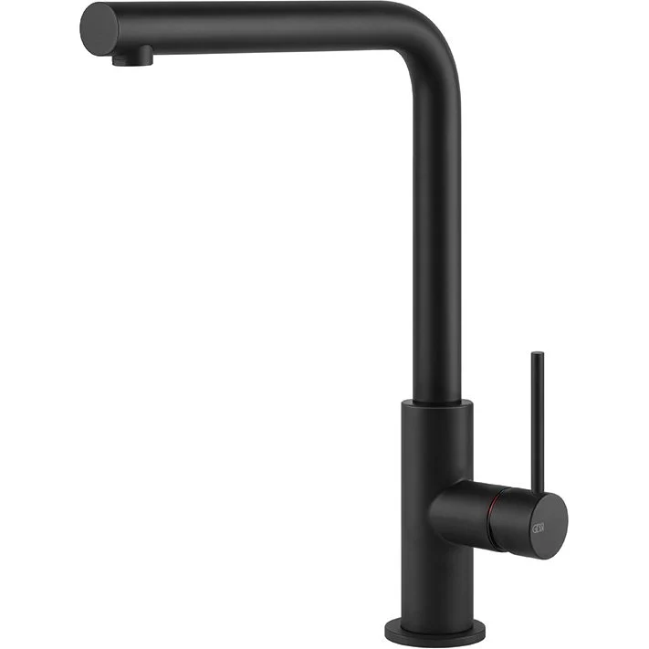 GESSI: Hochdruck- Einhebelmischbatterie DELIA, Mischbatterie, Schwarz matt 17833 21,2 cm
