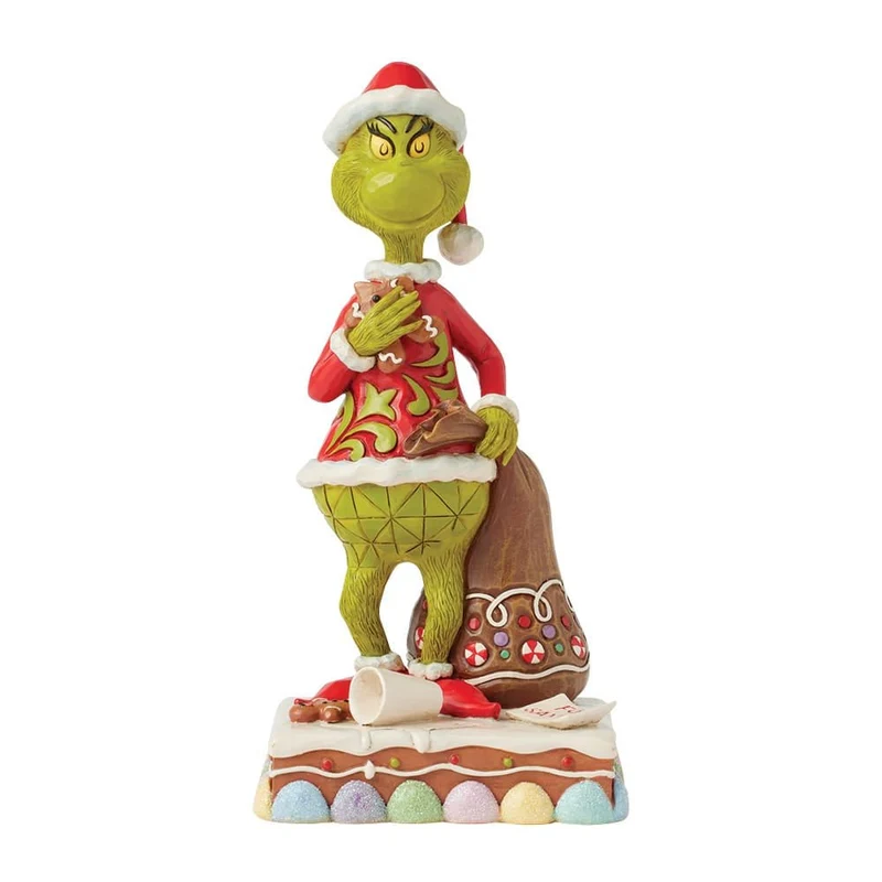 Die Grinch-Figur beim Kekse essen, Jim Shore 2025