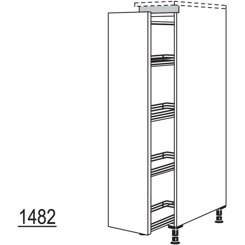nobilia Highboard Apothekerschrank NHA40 40 cm
