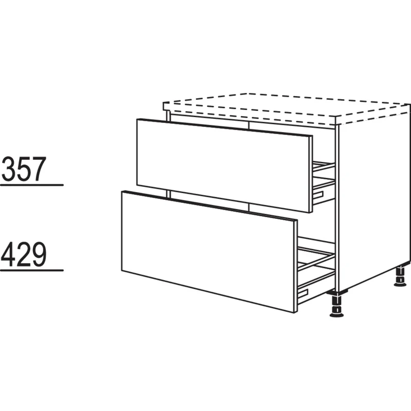 nobilia XL-Auszugschrank U2DA40-X 40 cm
