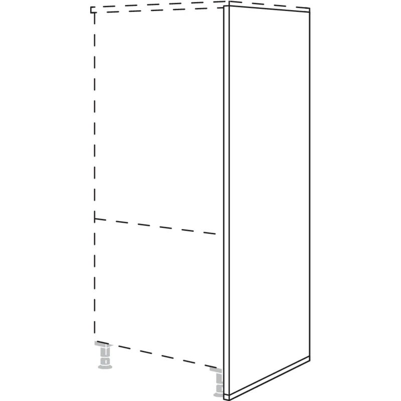 nobilia Abschlusswange inkl. Bodenprofil, Tiefe: 683 mm HWAV25