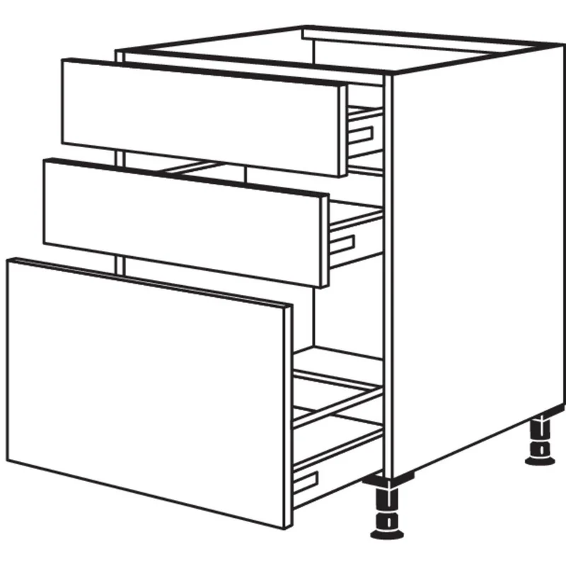 nobilia XL-Kochstellenschrank KD2SA120-X 120 cm