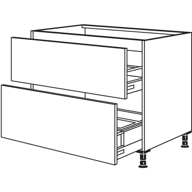 nobilia XL-Spülen-Auszugschrank Flex 21 SPUD2AK-AF90-X 90 cm