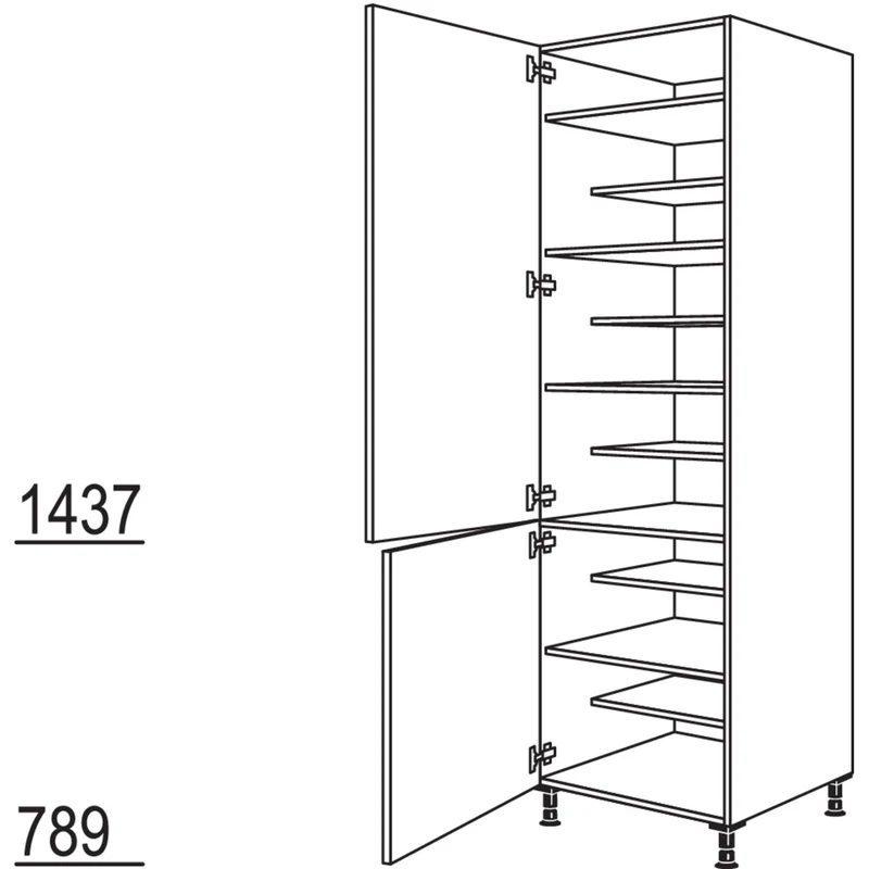 nobilia XL-Schuhschrank HDWS40-3X 40 cm