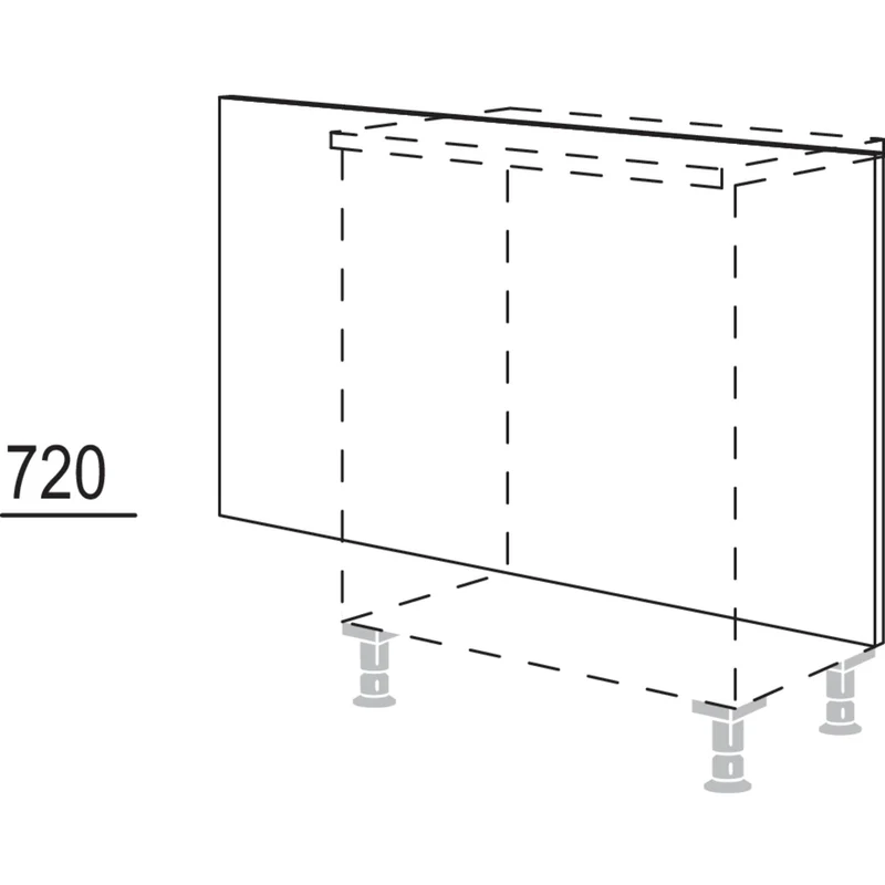 nobilia Rückwandverkleidung für Sideboardplanungen RKWS-72