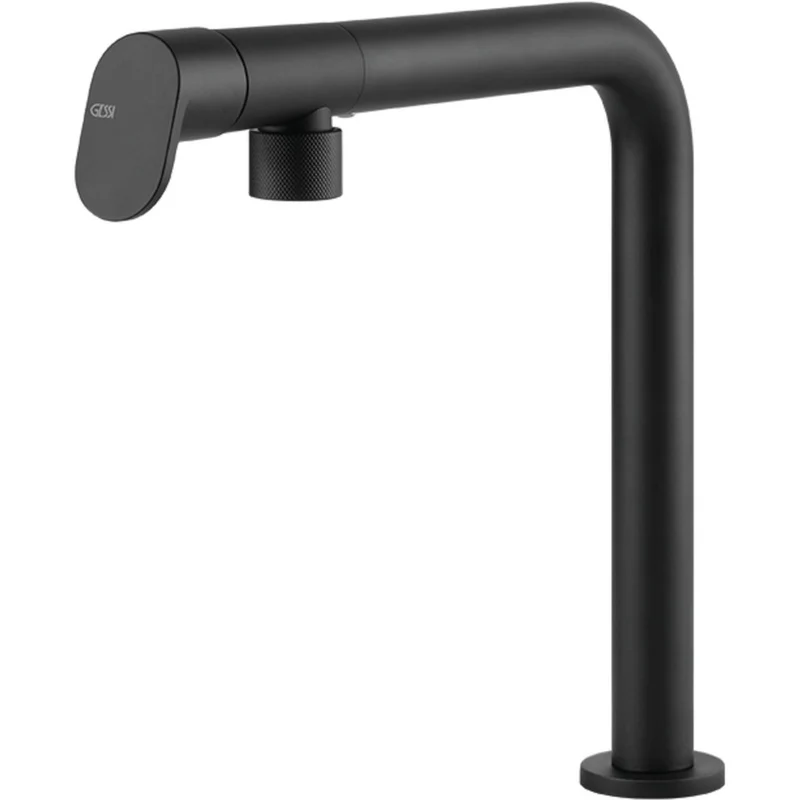 GESSI: Hochdruck- Einhebelmischbatterie ALILA, Mischbatterie, Schwarz matt 17869 29,2 cm