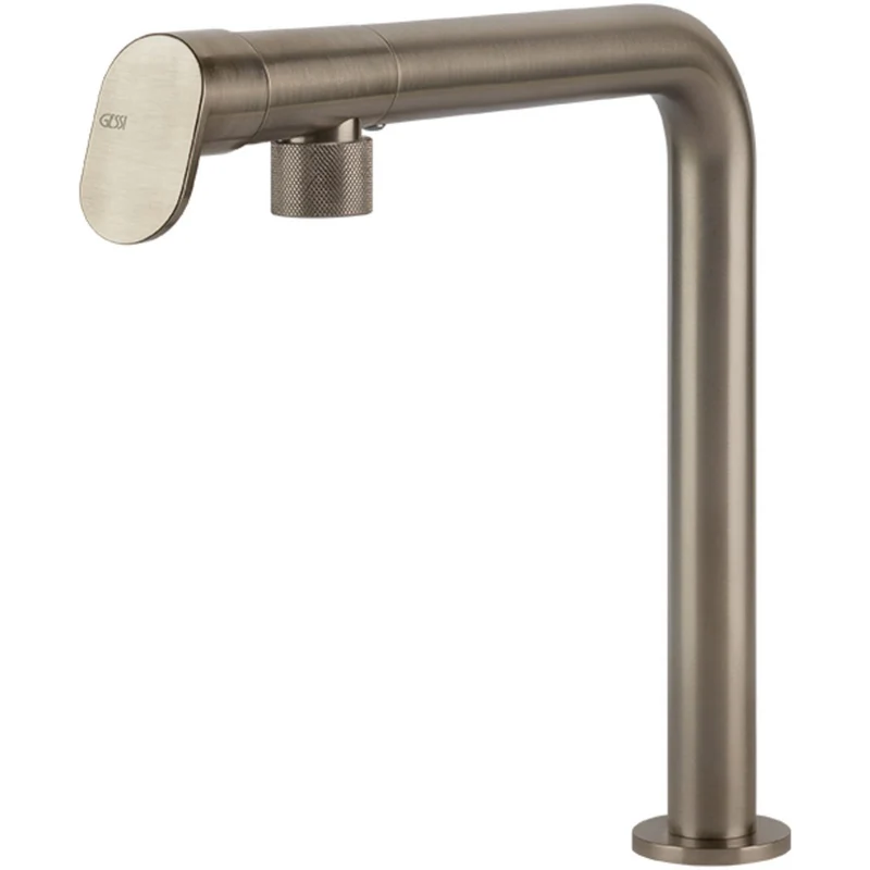GESSI: Hochdruck- Einhebelmischbatterie ALILA, Mischbatterie, Edelstahloptik 17868 29,2 cm