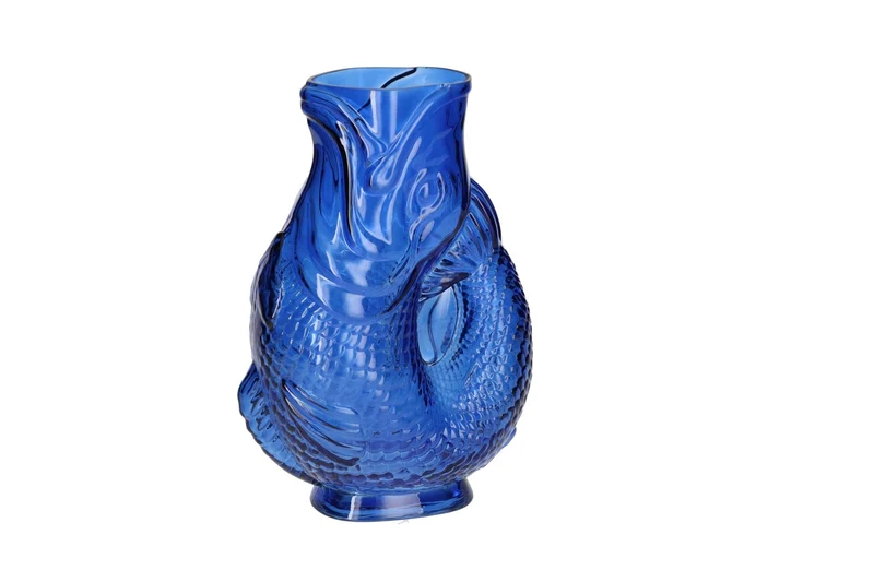 Jacquard, Gift Company, Fischvase S (h24cm), blau