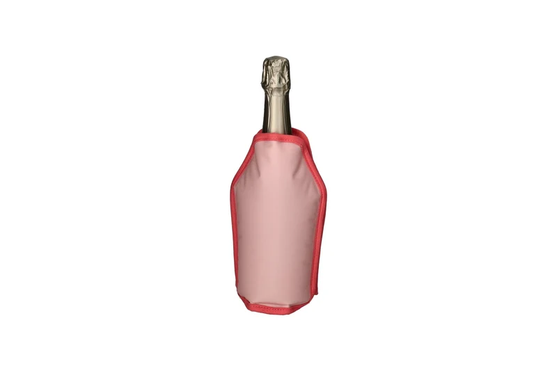 Gift Company, Froid, Kühlmanschette, Motiv: Weinflaschen, rosa