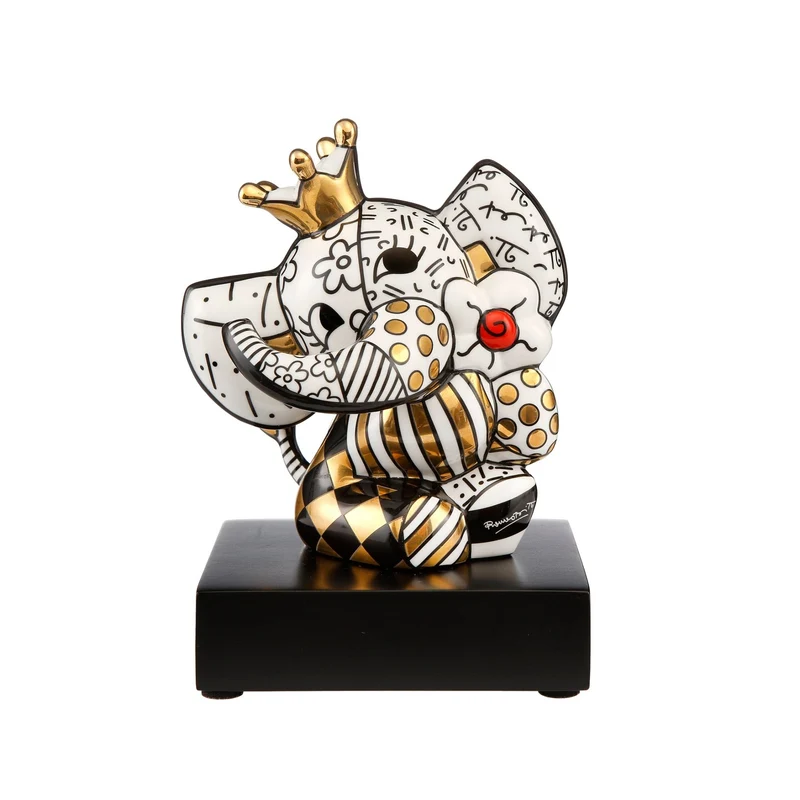 Goebel Pop Art Romero Britto 'Golden Spring Elephant - Figur'