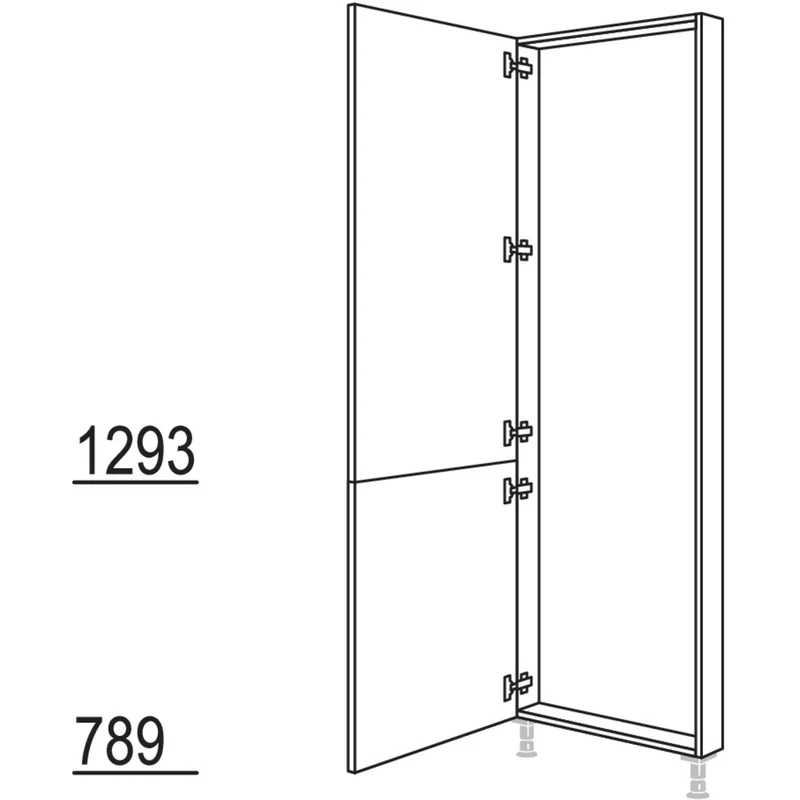 nobilia XL-Hochschrank-Rahmenteil HRTD40-1X 40 cm