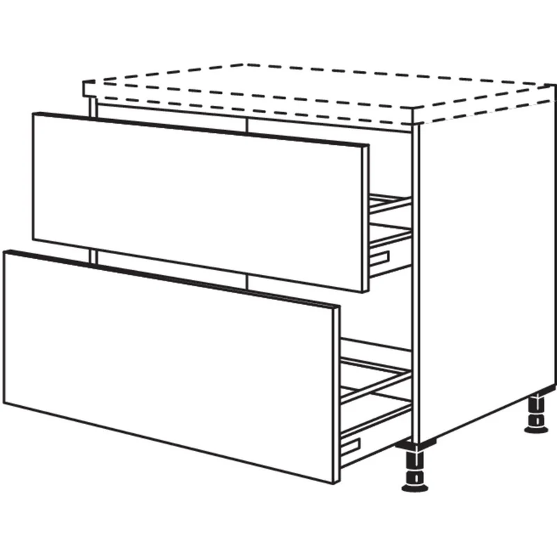 nobilia XL-Auszugschrank U2DA90-X 90 cm