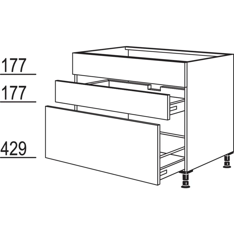 nobilia XL-Spülen-Auszugschrank SPUDSA120-X 120 cm