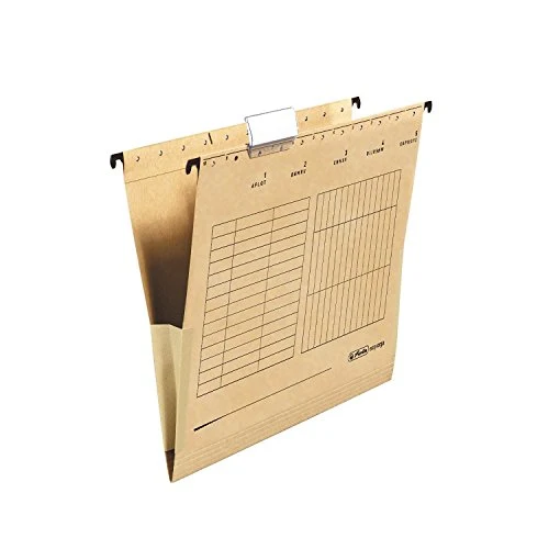 Herlitz Hängemappe A4, Beige, 25 Stück, Hängeregister
