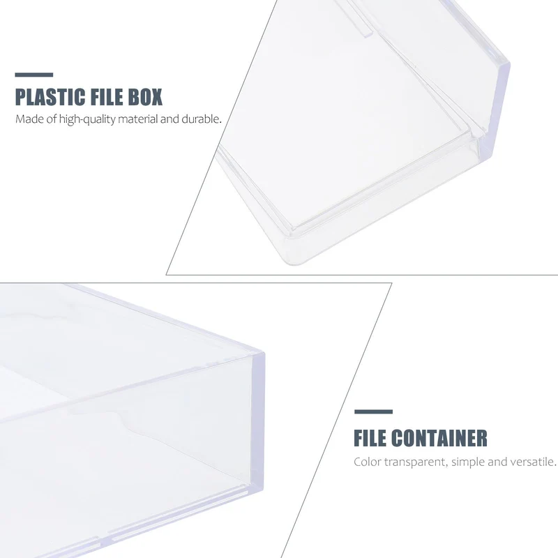 ORFOFE Kunststoff Papierbox A4 aus Ps als Stapelbare Ablagebox