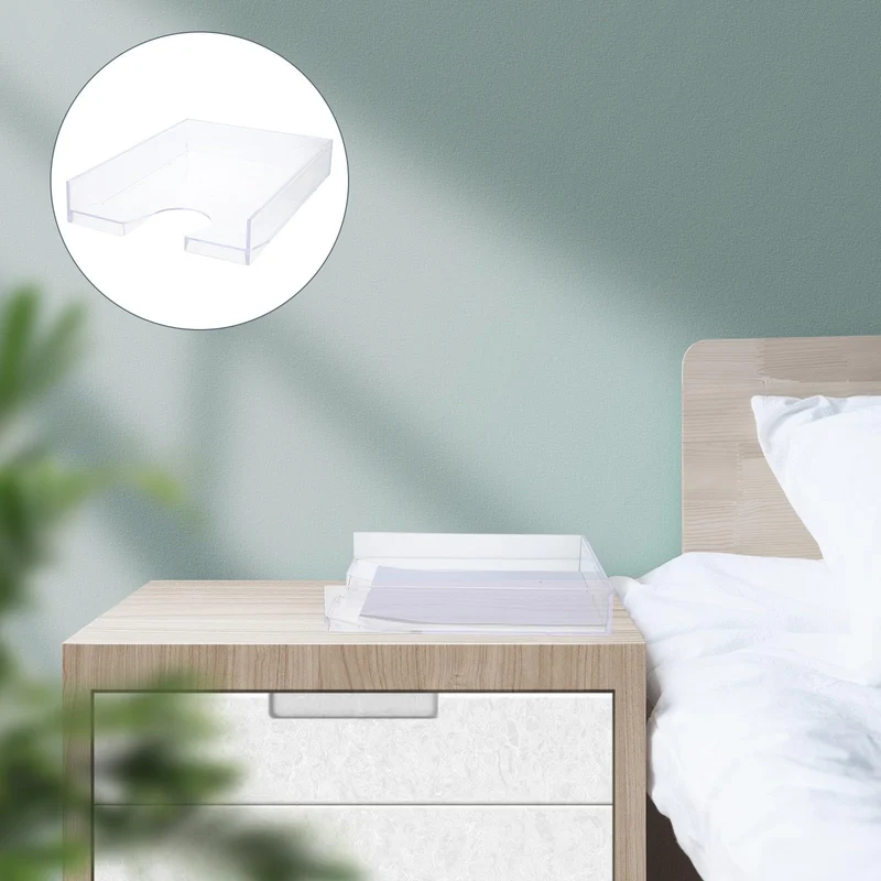 ORFOFE Kunststoff Papierbox A4 aus Ps als Stapelbare Ablagebox