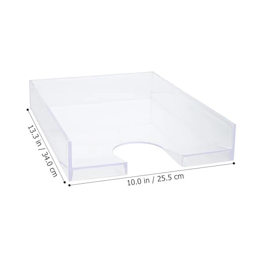 ORFOFE Kunststoff Papierbox A4 aus Ps als Stapelbare Ablagebox