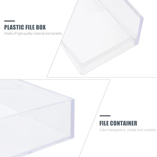 ORFOFE Kunststoff Papierbox A4 aus Ps als Stapelbare Ablagebox
