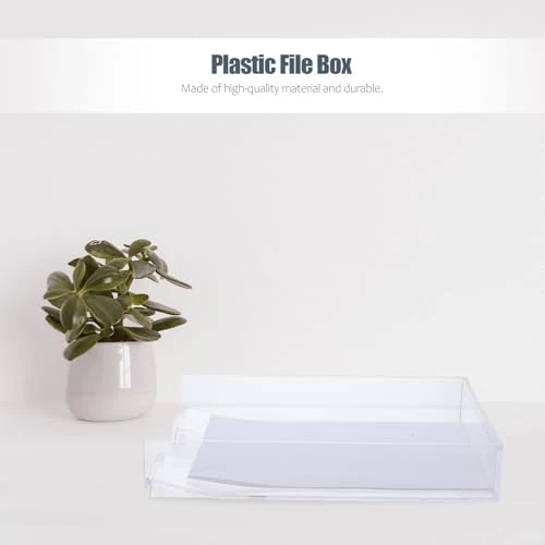 ORFOFE Kunststoff Papierbox A4 aus Ps als Stapelbare Ablagebox
