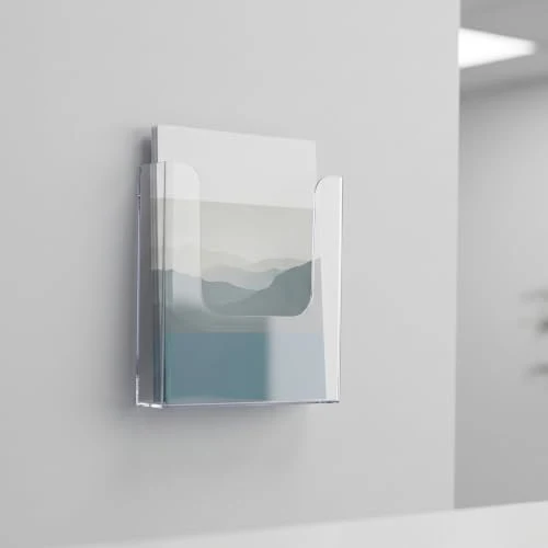3 Stück Prospekthalter Wand A4, Acryl Flyerhalter Wand Magazinhalter A4 Wandprospekthalter, Transparent Zeitschriftenhalter Hängend mit Schrauben für Büro Restaurant Rezeption