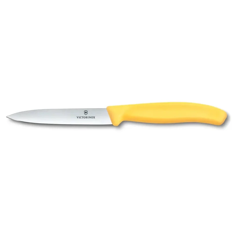Victorinox, Swiss Classic, Gemüsemesser, 10cm, gerade, Mittelspitz, gelb