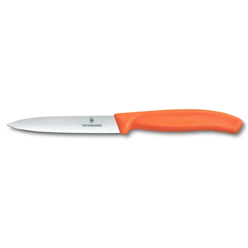 Victorinox, Swiss Classic, Gemüsemesser, 10cm, gerade, Mittelspitz, orange